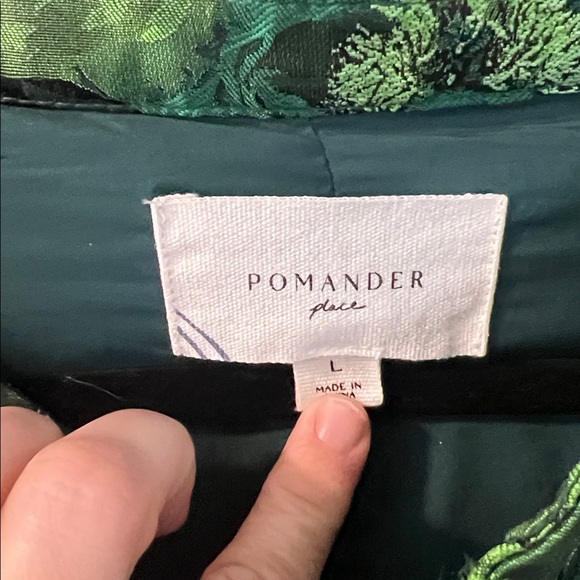 Tuckernuck Pomander Place Green Floral Long Sleeve Dress - Picture 3 of 4